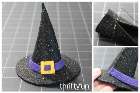 Make a statement with a handmade felt witch hat